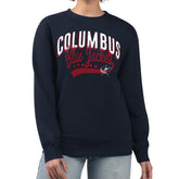 NHL Columbus Blue Jackets G-III 4Her by Carl Banks Women's Filigree Team Graphic Fleece Pullover Sweatshirt