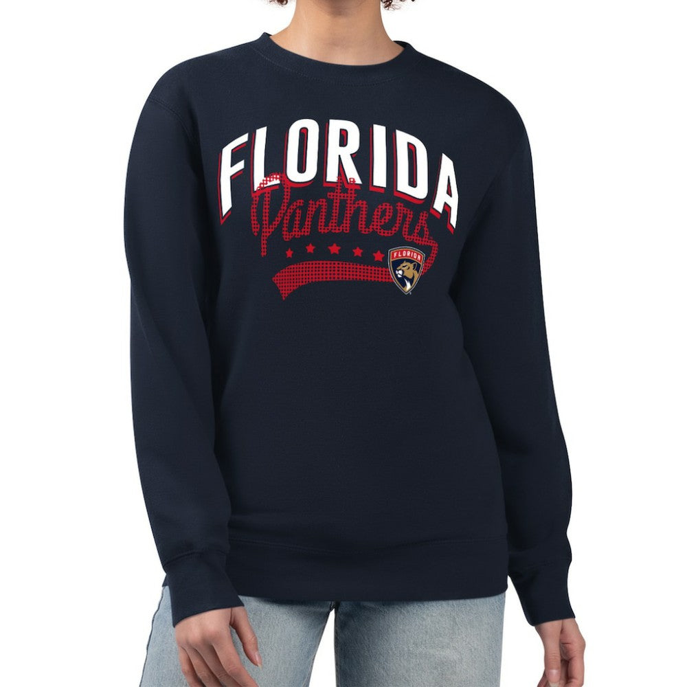 NHL Florida Panthers G-III 4Her by Carl Banks Women's Filigree Team Graphic Fleece Pullover Sweatshirt