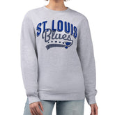 NHL St. Louis Blues G-III 4Her by Carl Banks Women's Filigree Team Graphic Fleece Pullover Sweatshirt