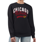 NHL Chicago Blackhawks G-III 4Her by Carl Banks Women's Filigree Team Graphic Fleece Pullover Sweatshirt