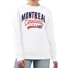 NHL Montreal Canadiens G-III 4Her by Carl Banks Women's Filigree Team Graphic Fleece Pullover Sweatshirt