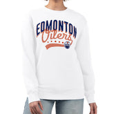 NHL Edmonton Oilers G-III 4Her by Carl Banks Women's Filigree Team Graphic Fleece Pullover Sweatshirt