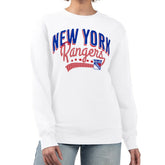 NHL New York Rangers G-III 4Her by Carl Banks Women's Filigree Team Graphic Fleece Pullover Sweatshirt