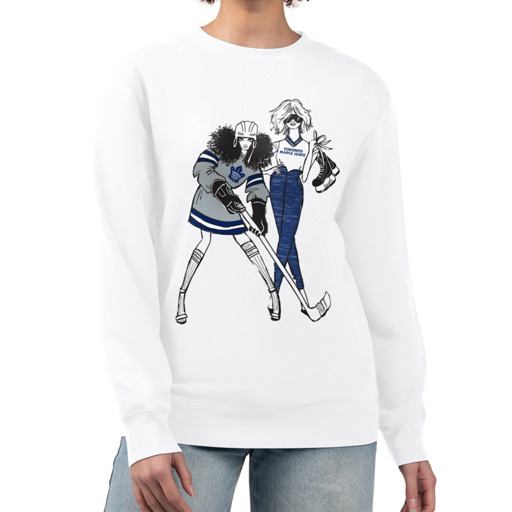 NHL Toronto Maple Leafs G-III 4Her by Carl Banks Women's Hockey Girls Team Graphic Fleece Pullover Sweatshirt