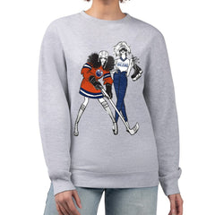 NHL Edmonton Oilers G-III 4Her by Carl Banks Women's Hockey Girls Team Graphic Fleece Pullover Sweatshirt