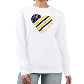 Indiana Pacers G-III 4Her by Carl Banks Women's Heart Graphic Fleece Pullover Sweatshirt