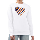 Phoenix Suns G-III 4Her by Carl Banks Women's Heart Graphic Fleece Pullover Sweatshirt