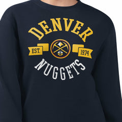 Denver Nuggets G-III 4Her by Carl Banks Women's Large Team Logo Graphic Fleece Pullover Sweatshirt sale