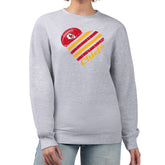 G-III 4Her by Carl Banks Women's Heart Graphic Fleece Pullover Sweatshirt - Kansas City Chiefs Pullover