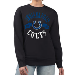 G-III 4Her by Carl Banks Women's Large Team Graphic Fleece Pullover Sweatshirt - Indianapolis Colts Pullover