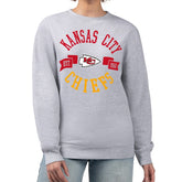 G-III 4Her by Carl Banks Women's Large Team Graphic Fleece Pullover Sweatshirt - Kansas City Chiefs Pullover