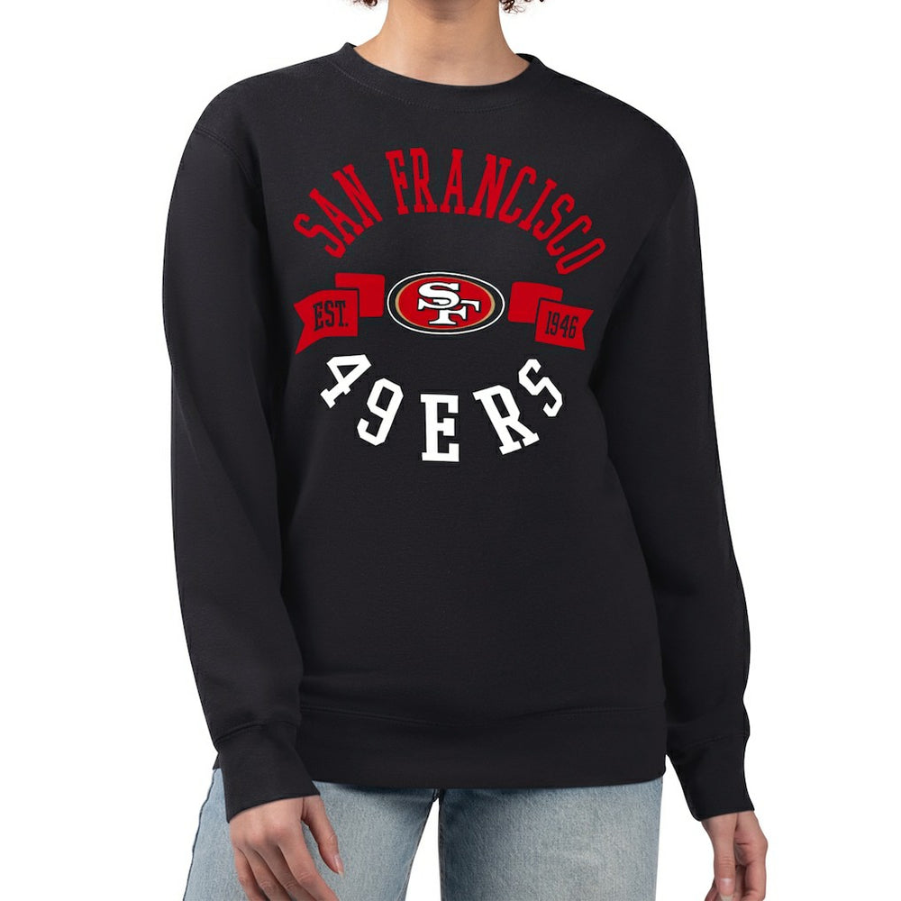 G-III 4Her by Carl Banks Women's Large Team Graphic Fleece Pullover Sweatshirt - San Francisco 49ers Pullover