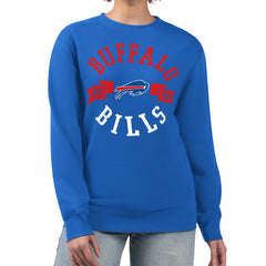 G-III 4Her by Carl Banks Women's Large Team Graphic Fleece Pullover Sweatshirt - Buffalo Bills Pullover