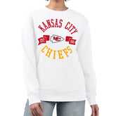 G-III 4Her by Carl Banks Women's Large Team Graphic Fleece Pullover Sweatshirt - Kansas City Chiefs Pullover
