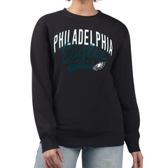 G-III 4Her by Carl Banks Women's Filigree Logo Graphic Fleece Pullover Sweatshirt - Philadelphia Eagles Pullover