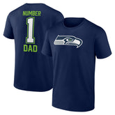 Father's Day #1 Dad T-Shirt - Seattle Seahawks T-shirts