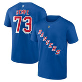 NHL Matt Rempe New York Rangers Fanatics Authentic Stack Name & Number T-Shirt