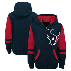 Youth Stadium Color-Block Full-Zip Hoodie - Houston Texans Hoodies