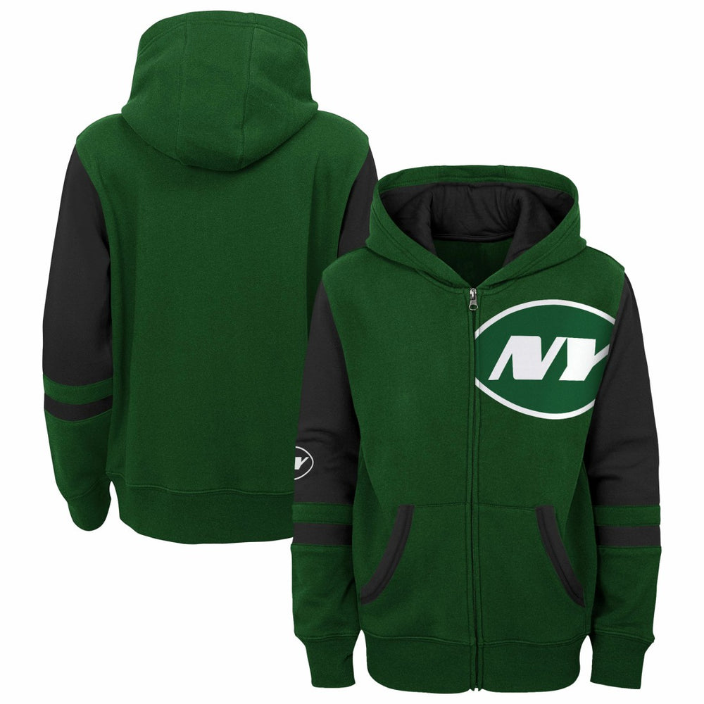 Youth Stadium Color-Block Full-Zip Hoodie - New York Jets Hoodies