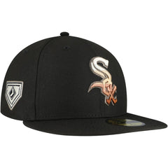 Black Chicago White Sox New Era Dune Gradient Side Patch 59FIFTY Fitted Hat