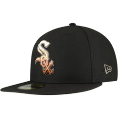Black Chicago White Sox New Era Dune Gradient Side Patch 59FIFTY Fitted Hat