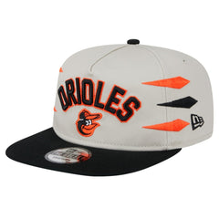 Cream Baltimore Orioles New Era Iron Golfer Snapback Hat