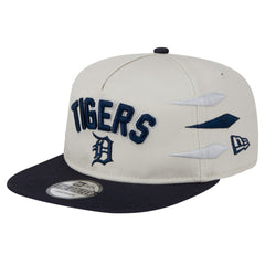 Cream Detroit Tigers New Era Iron Golfer Snapback Hat