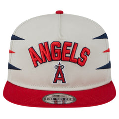 Cream Los Angeles Angels New Era Iron Golfer Snapback Hat