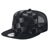 Black Philadelphia Phillies New Era Score Check 9FIFTY A-Frame Trucker Snapback Hat