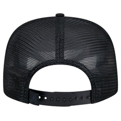 Black Atlanta Braves New Era Score Check A-Frame Trucker 9FIFTY Snapback Hat