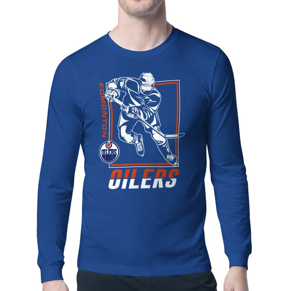 NHL Edmonton Oilers Starter Player Grid Long Sleeve T-Shirt