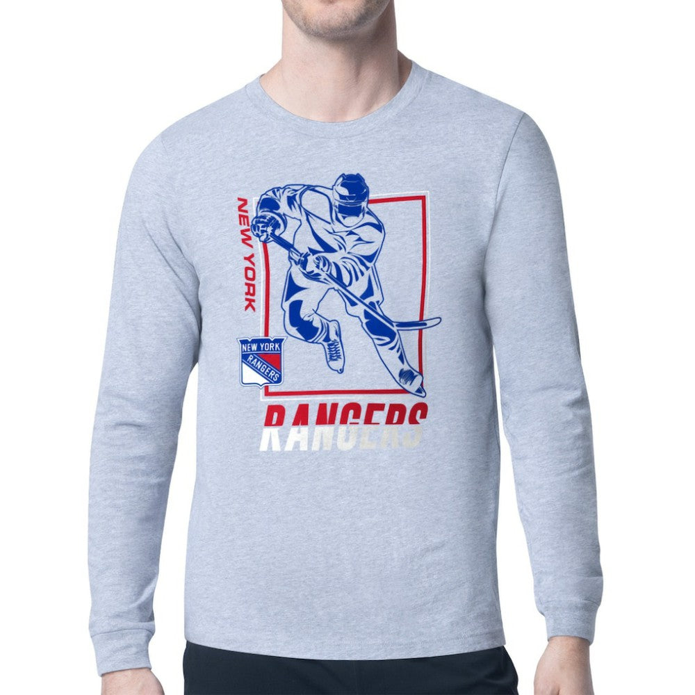 NHL New York Rangers Starter Player Grid Long Sleeve T-Shirt