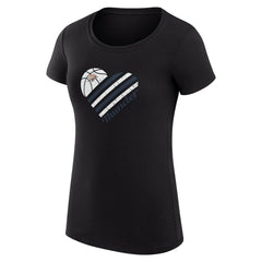 Oklahoma City Thunder G-III 4Her by Carl Banks Women's Super-Slim Fit Lightweight Heart T-Shirt