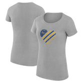 Golden State Warriors G-III 4Her by Carl Banks Women's Super-Slim Fit Lightweight Heart T-Shirt sale