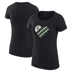 Boston Celtics G-III 4Her by Carl Banks Women's Super-Slim Fit Lightweight Heart T-Shirt
