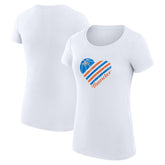 Oklahoma City Thunder G-III 4Her by Carl Banks Women's Super-Slim Fit Lightweight Heart T-Shirt