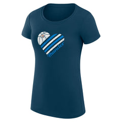 Oklahoma City Thunder G-III 4Her by Carl Banks Women's Super-Slim Fit Lightweight Heart T-Shirt