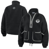 NHL Los Angeles Kings WEAR by Erin Andrews Women's Polar Fleece Half-Zip Jacket