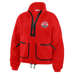 NHL New Jersey Devils WEAR by Erin Andrews Women's Polar Fleece Half-Zip Jacket