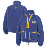 NHL St. Louis Blues WEAR by Erin Andrews Women's Polar Fleece Half-Zip Jacket