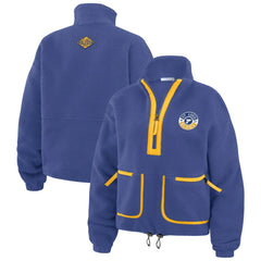 NHL St. Louis Blues WEAR by Erin Andrews Women's Polar Fleece Half-Zip Jacket