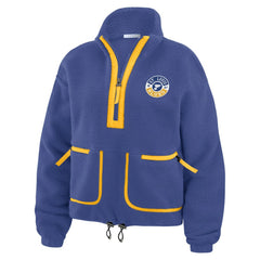 NHL St. Louis Blues WEAR by Erin Andrews Women's Polar Fleece Half-Zip Jacket