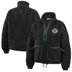 NHL Vegas Golden Knights WEAR by Erin Andrews Women's Polar Fleece Half-Zip Jacket