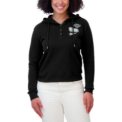 NHL Los Angeles Kings WEAR by Erin Andrews Women's Waffle-Knit Pullover Hoodie