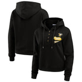 NHL Pittsburgh Penguins WEAR by Erin Andrews Women's Waffle-Knit Pullover Hoodie