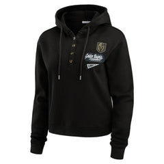 NHL Vegas Golden Knights WEAR by Erin Andrews Women's Waffle-Knit Pullover Hoodie