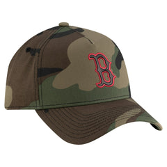 Camo Boston Red Sox New Era Woodland Team Pop 9FORTY A-Frame Adjustable Hat