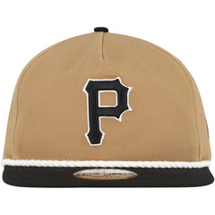 Khaki/Black Pittsburgh Pirates New Era Golfer Snapback Hat