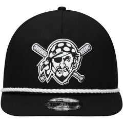 Black Pittsburgh Pirates New Era Golfer Snapback Hat