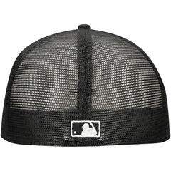 Black Atlanta Braves New Era 59FIFTY Trucker Fitted Hat